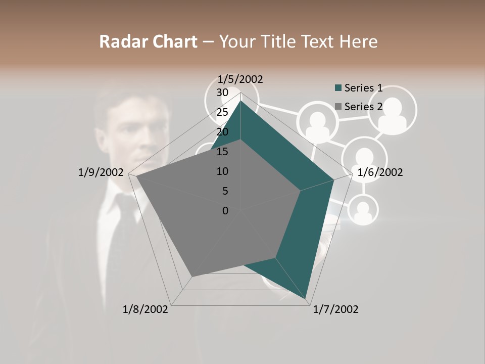 Caucasian Medium Black PowerPoint Template