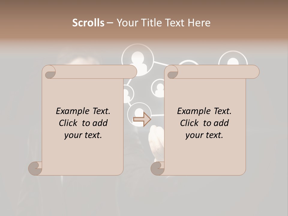 Caucasian Medium Black PowerPoint Template
