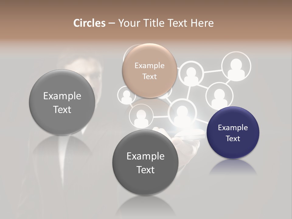 Caucasian Medium Black PowerPoint Template