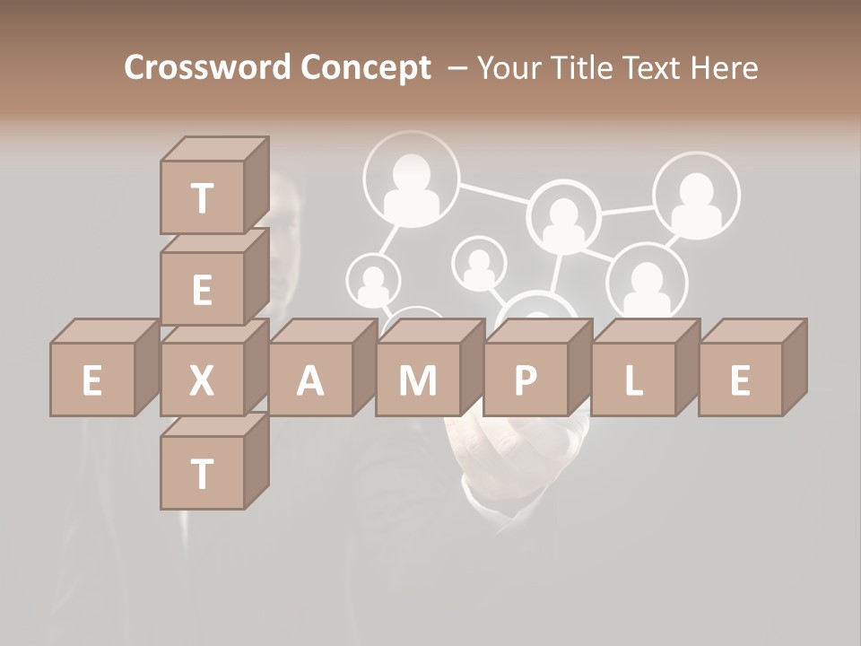 Caucasian Medium Black PowerPoint Template