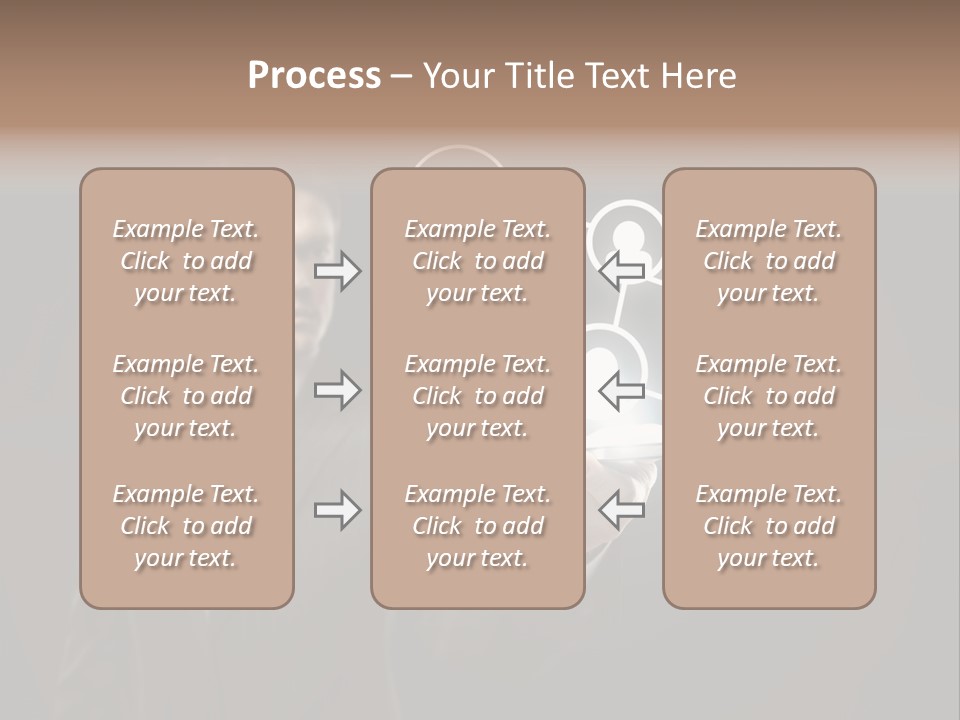 Caucasian Medium Black PowerPoint Template