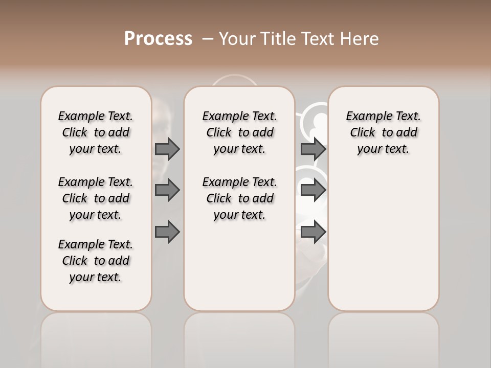 Caucasian Medium Black PowerPoint Template