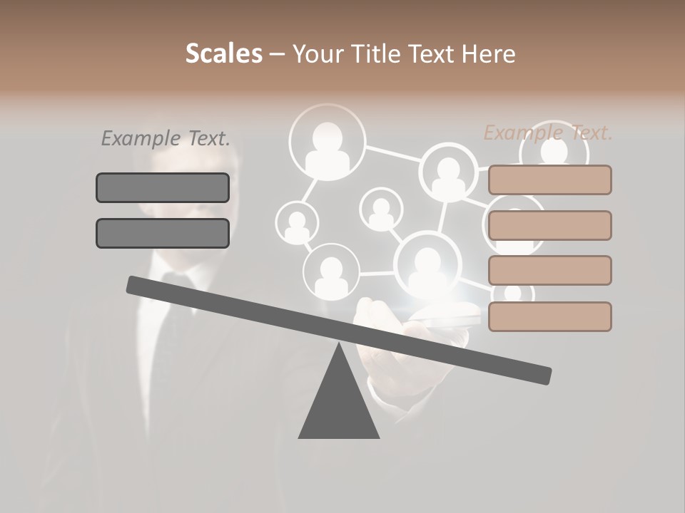 Caucasian Medium Black PowerPoint Template