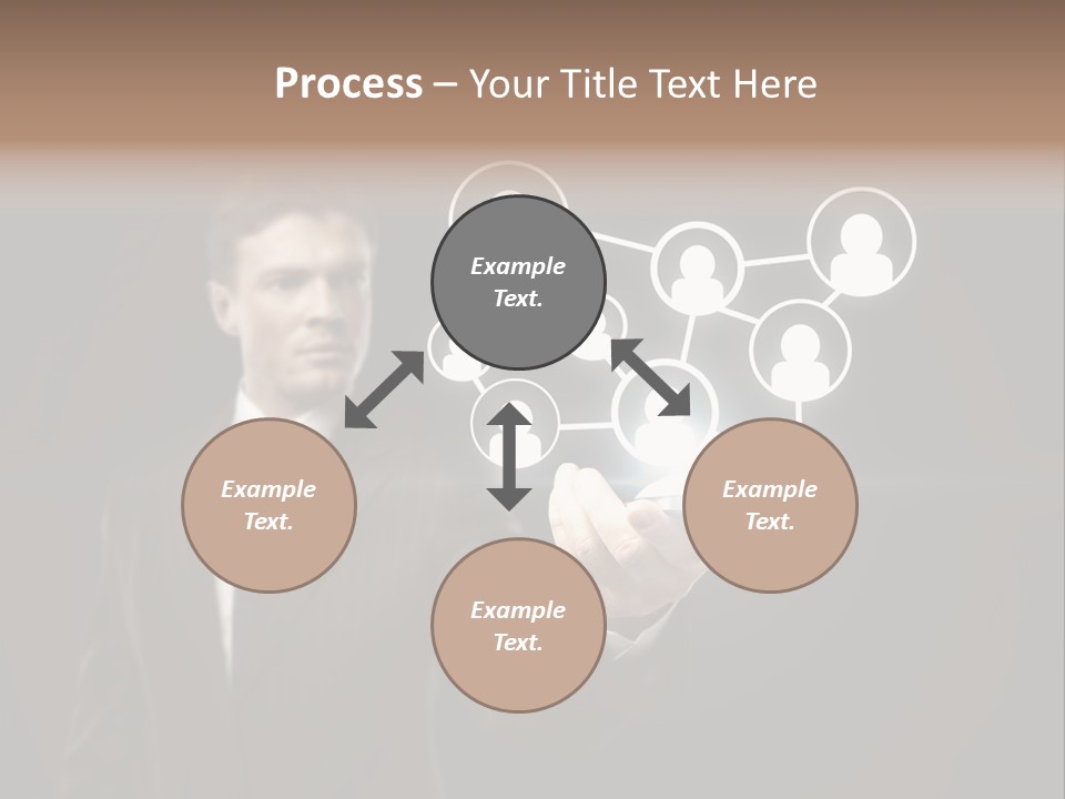 Caucasian Medium Black PowerPoint Template