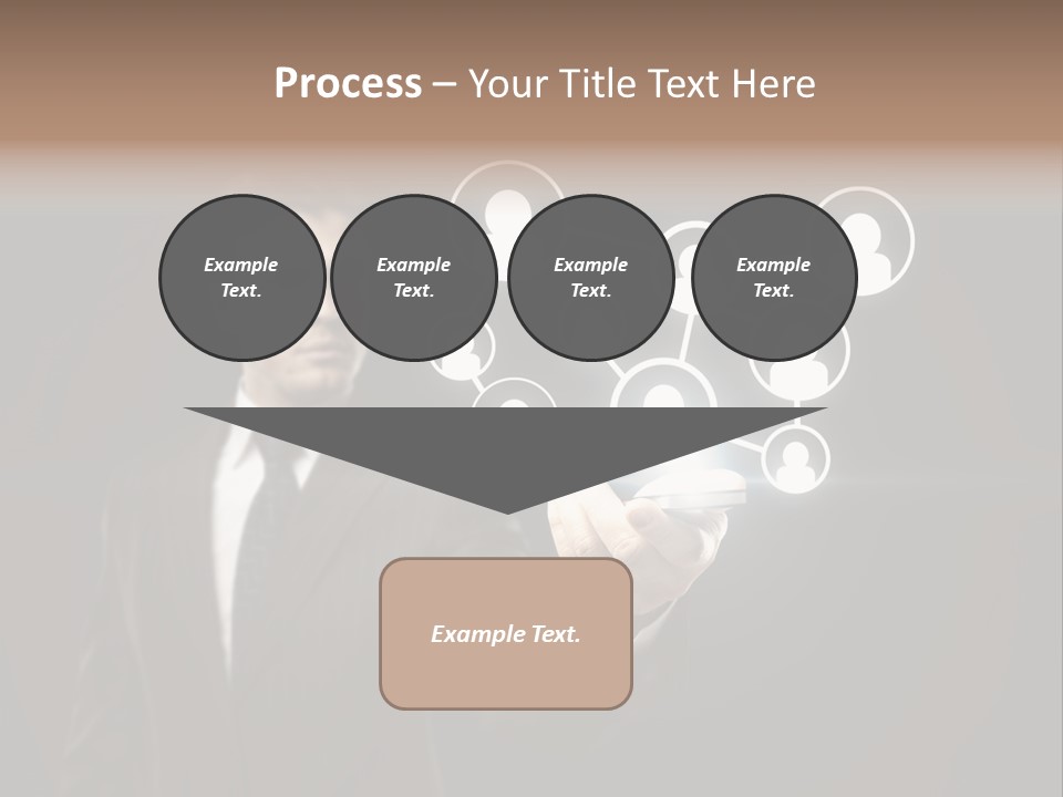 Caucasian Medium Black PowerPoint Template