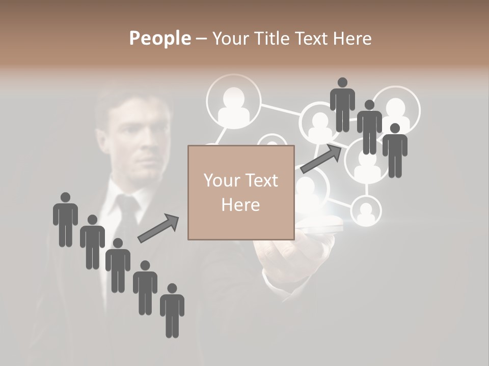 Caucasian Medium Black PowerPoint Template