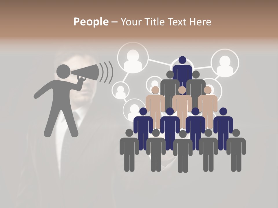 Caucasian Medium Black PowerPoint Template