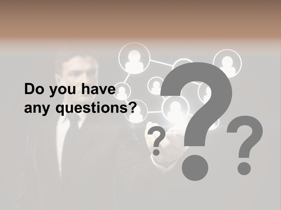 Caucasian Medium Black PowerPoint Template