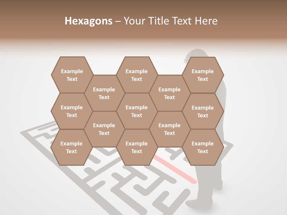 Maze People Labyrinth PowerPoint Template