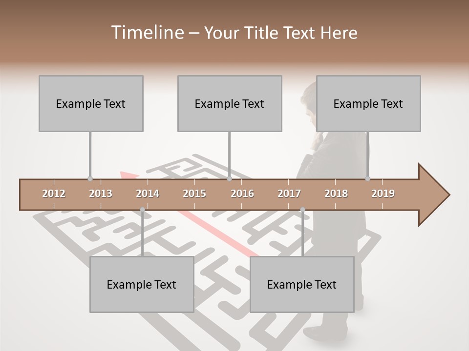 Maze People Labyrinth PowerPoint Template