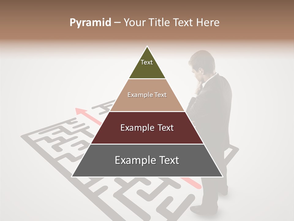 Maze People Labyrinth PowerPoint Template