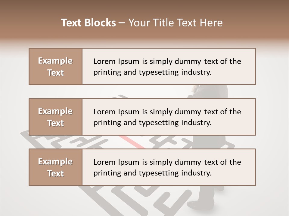 Maze People Labyrinth PowerPoint Template