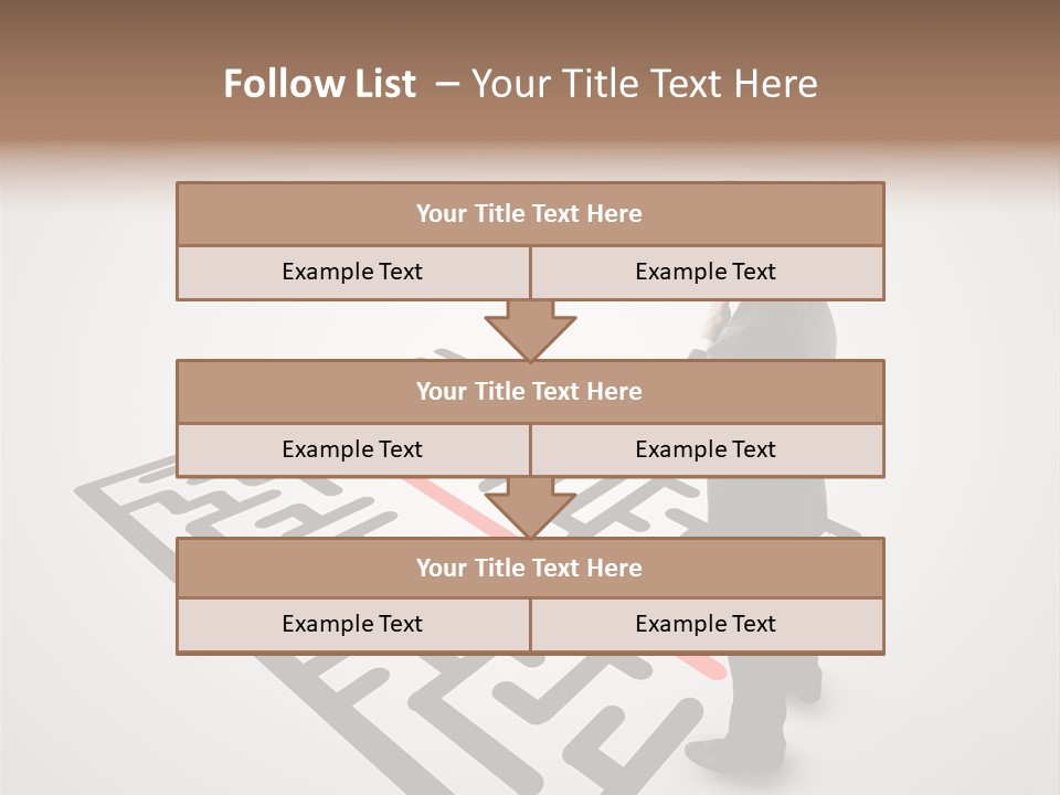 Maze People Labyrinth PowerPoint Template
