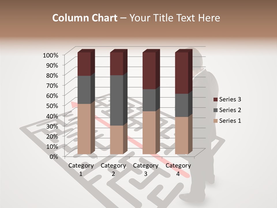 Maze People Labyrinth PowerPoint Template