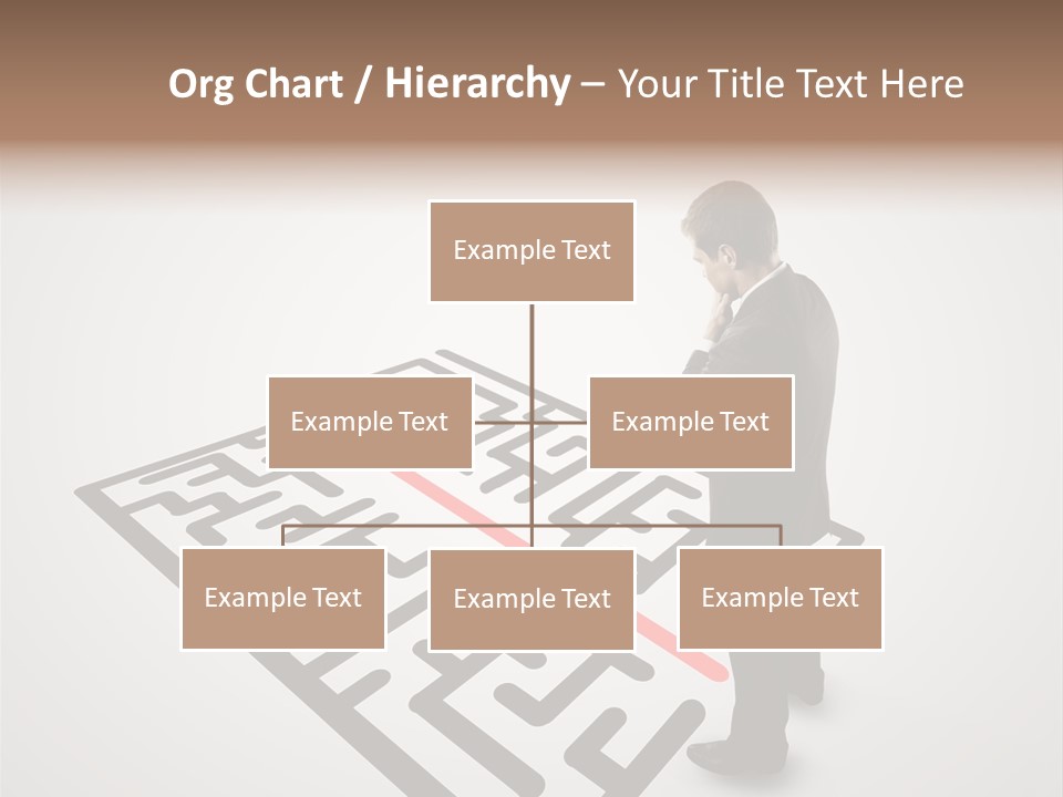Maze People Labyrinth PowerPoint Template