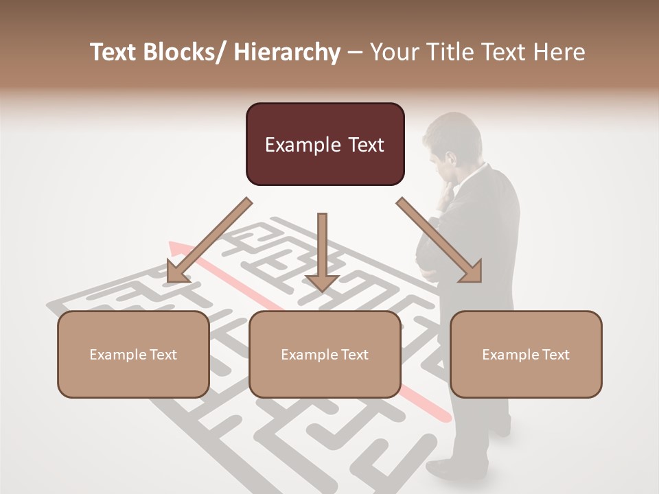 Maze People Labyrinth PowerPoint Template