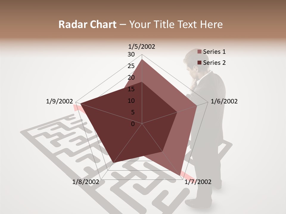 Maze People Labyrinth PowerPoint Template