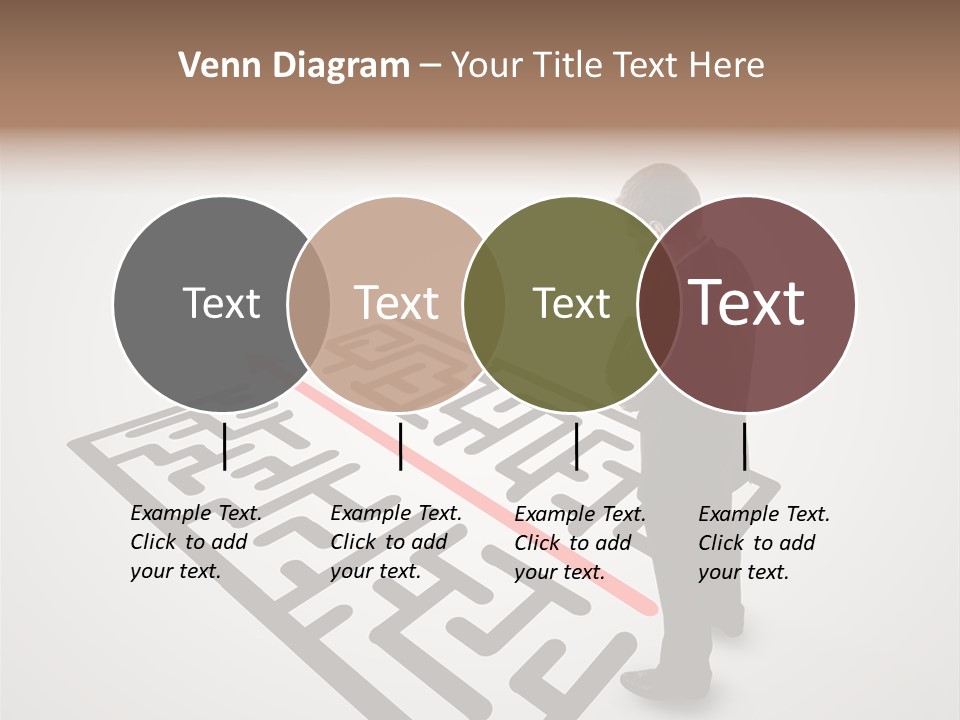Maze People Labyrinth PowerPoint Template