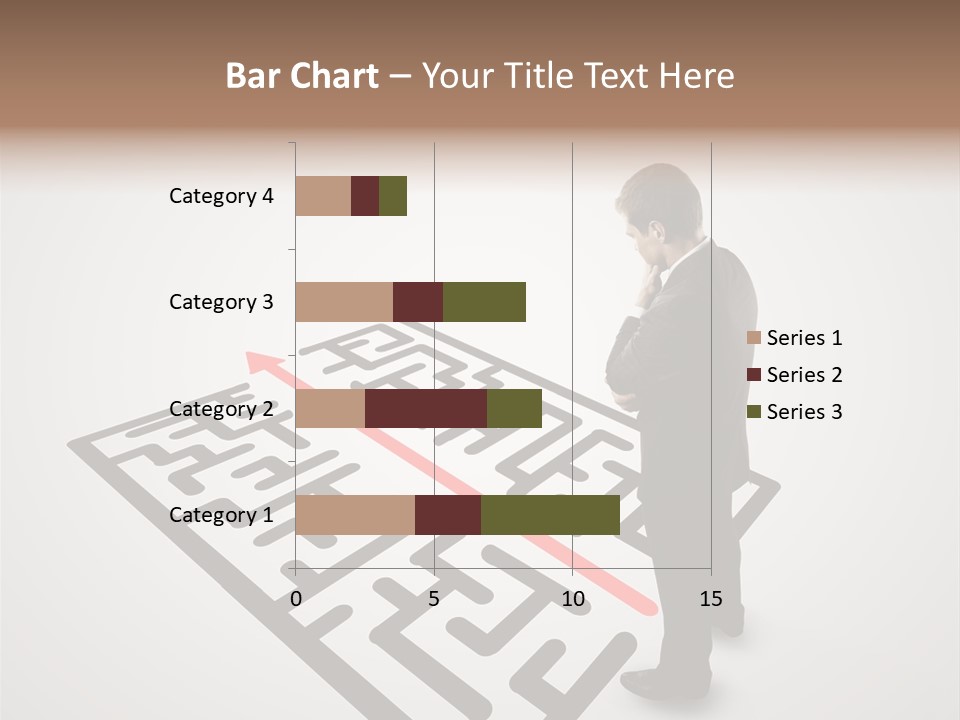 Maze People Labyrinth PowerPoint Template