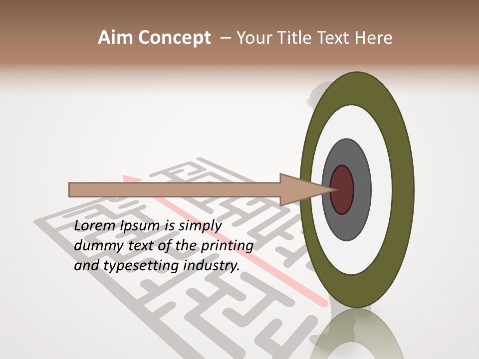 Maze People Labyrinth PowerPoint Template