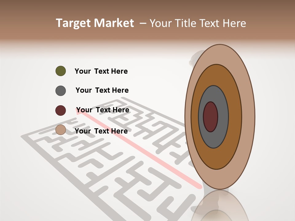 Maze People Labyrinth PowerPoint Template