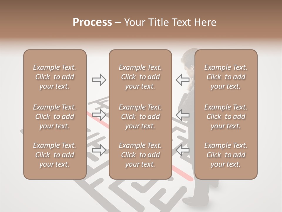 Maze People Labyrinth PowerPoint Template