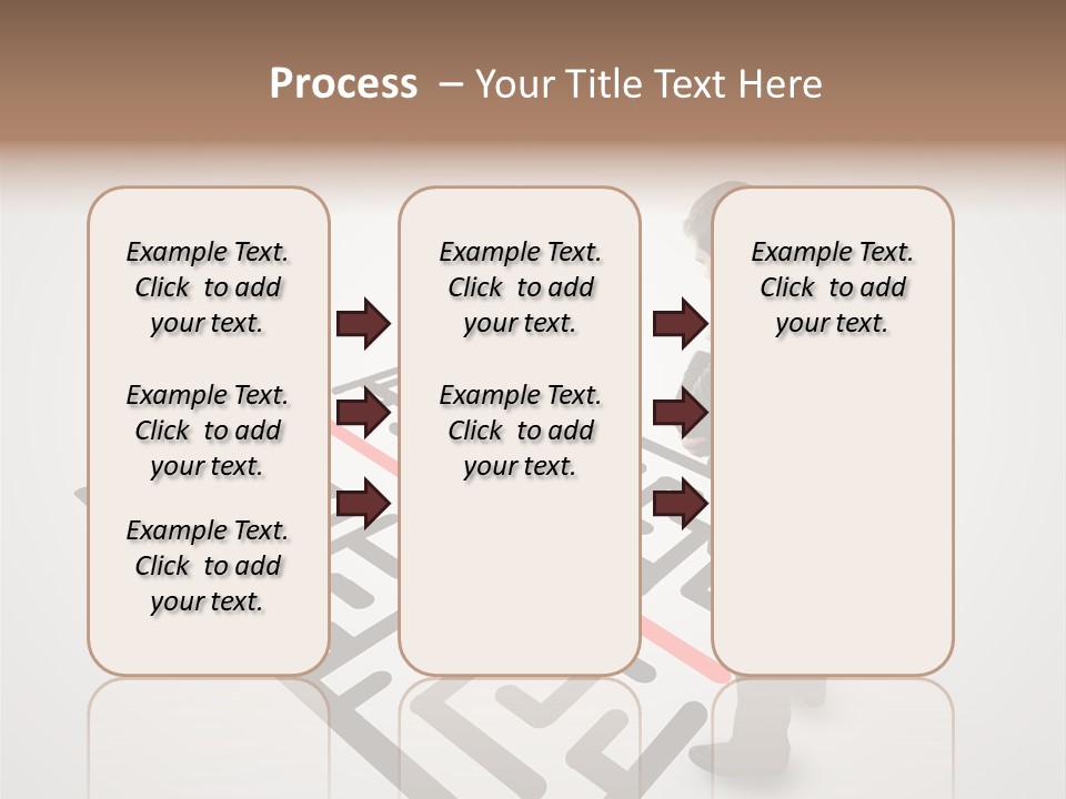 Maze People Labyrinth PowerPoint Template