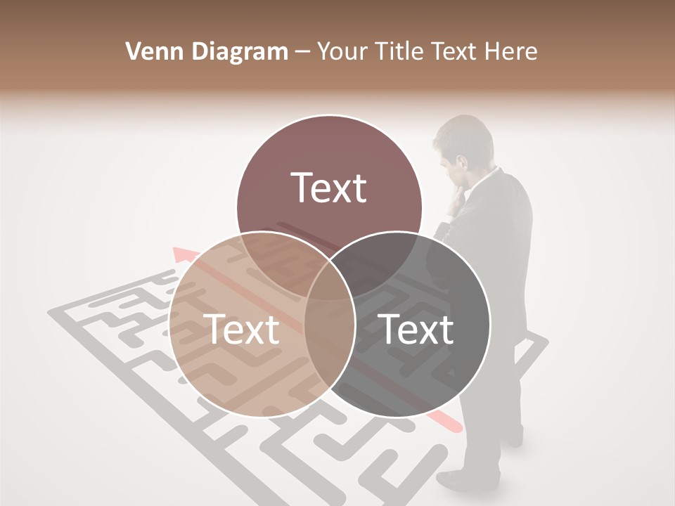 Maze People Labyrinth PowerPoint Template