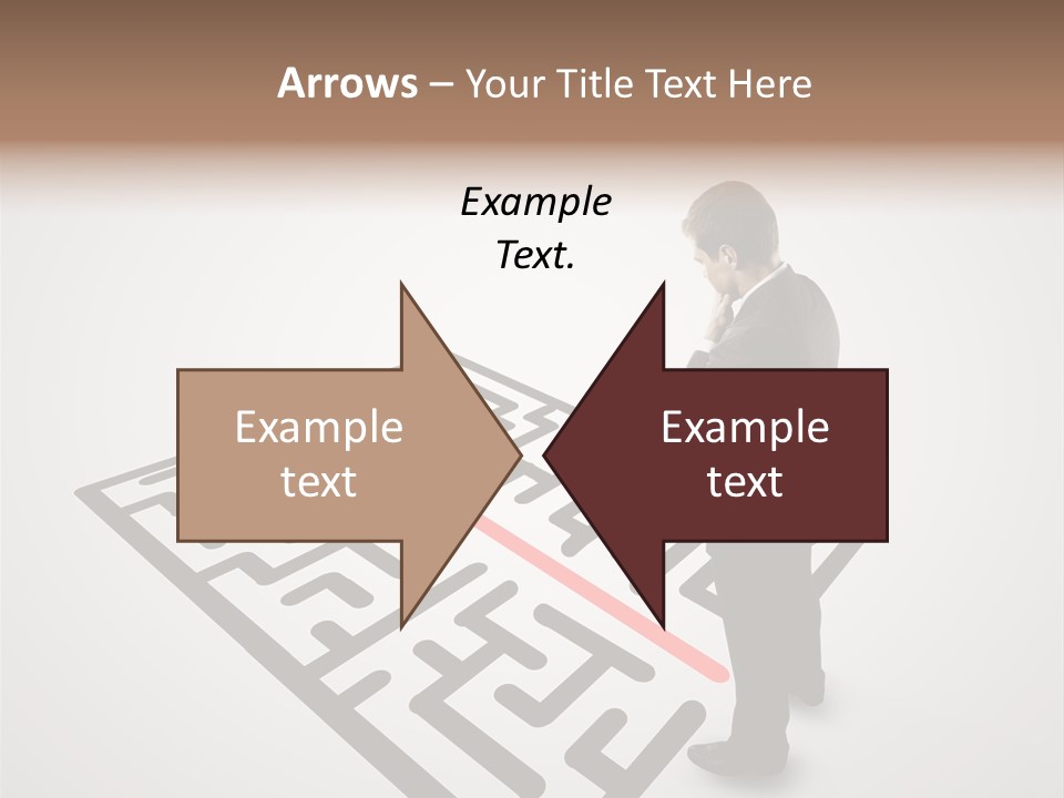 Maze People Labyrinth PowerPoint Template