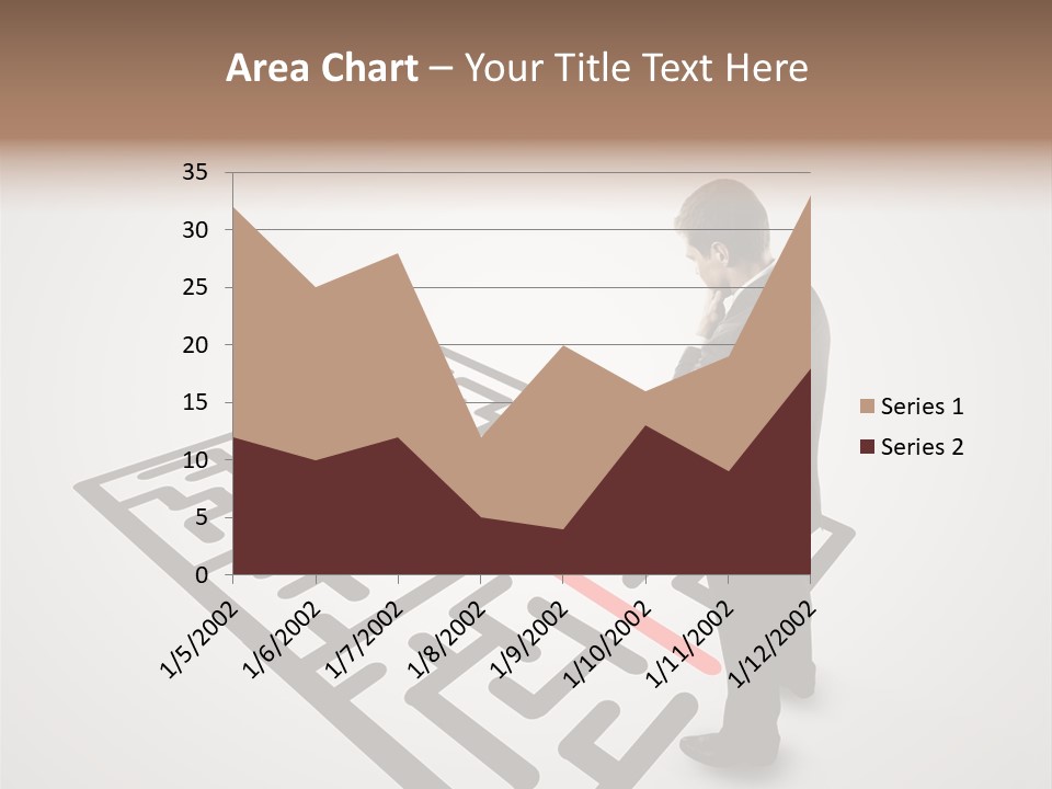 Maze People Labyrinth PowerPoint Template