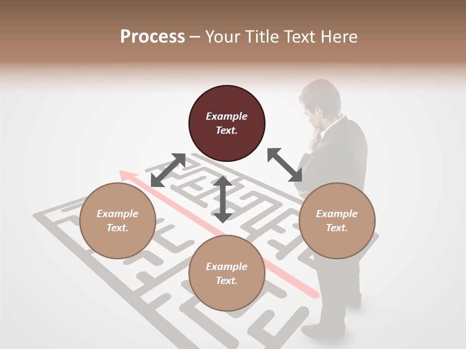 Maze People Labyrinth PowerPoint Template