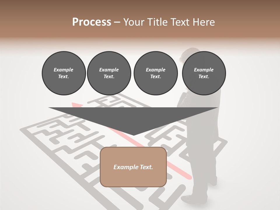 Maze People Labyrinth PowerPoint Template