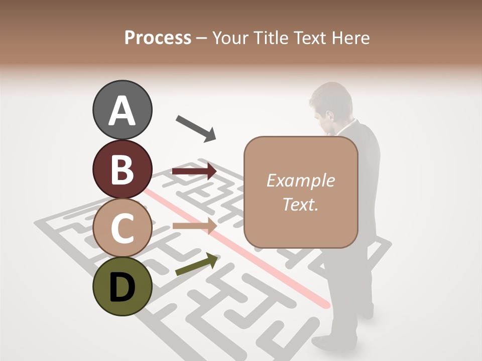 Maze People Labyrinth PowerPoint Template