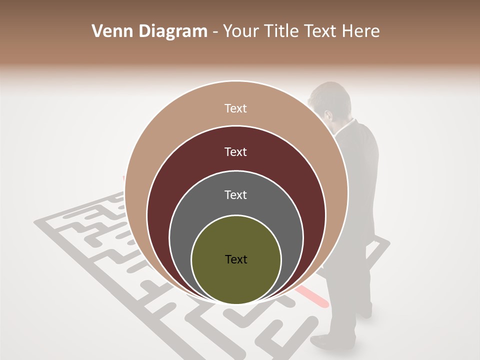 Maze People Labyrinth PowerPoint Template