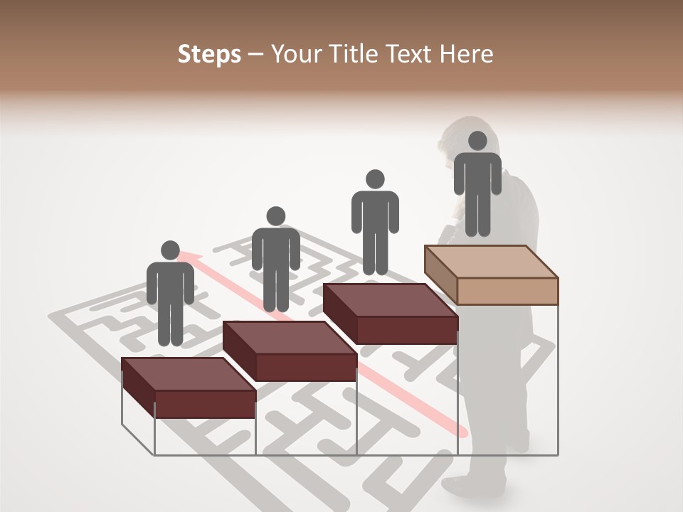 Maze People Labyrinth PowerPoint Template