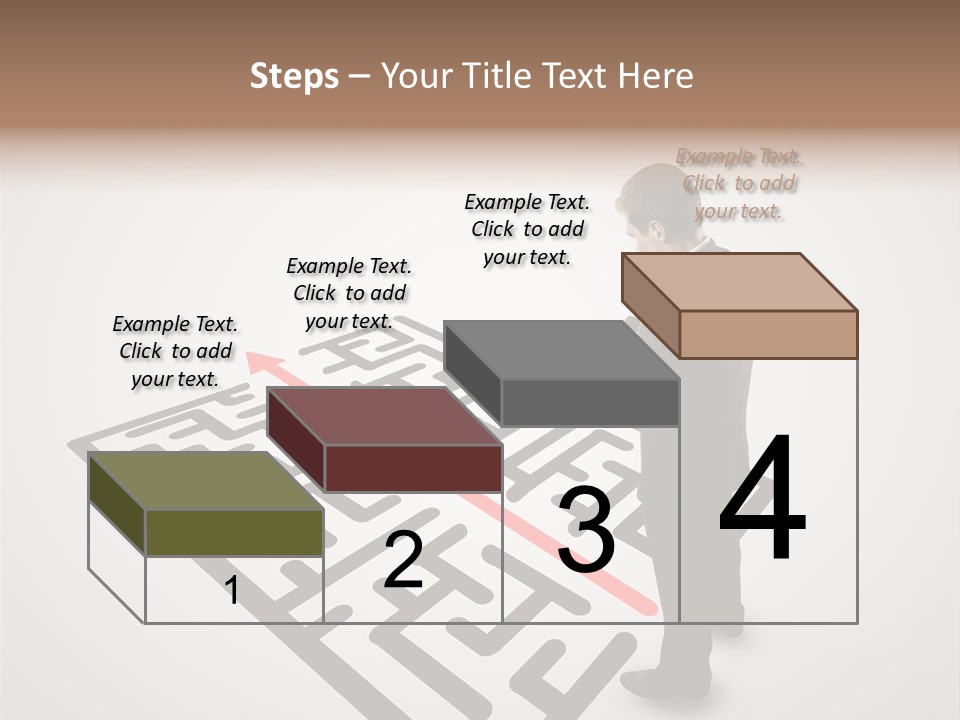 Maze People Labyrinth PowerPoint Template