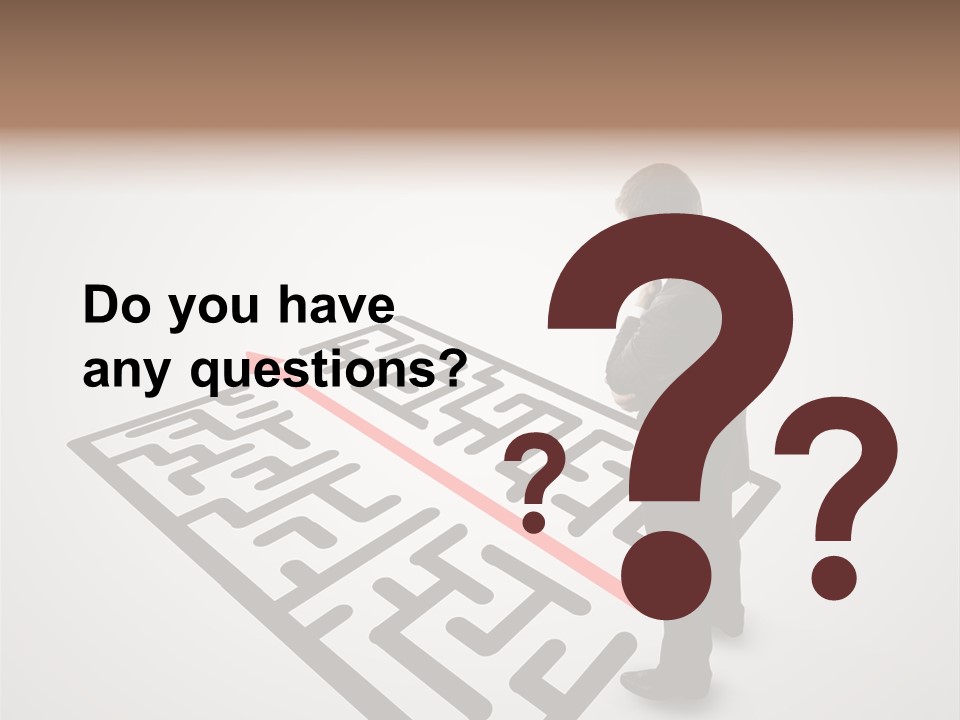 Maze People Labyrinth PowerPoint Template