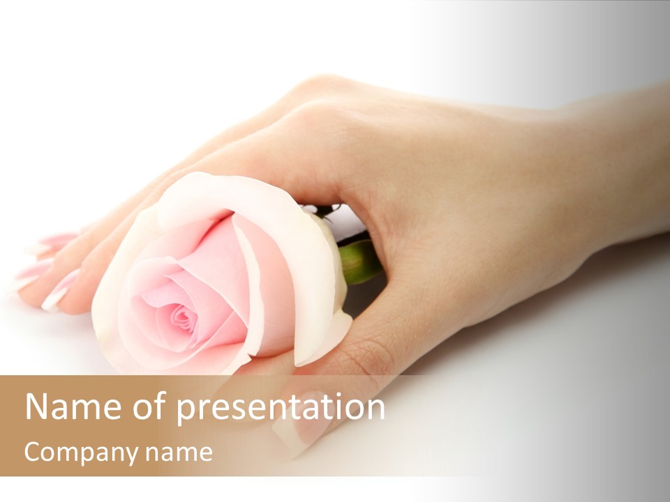 Finger Isolated Beautiful PowerPoint Template