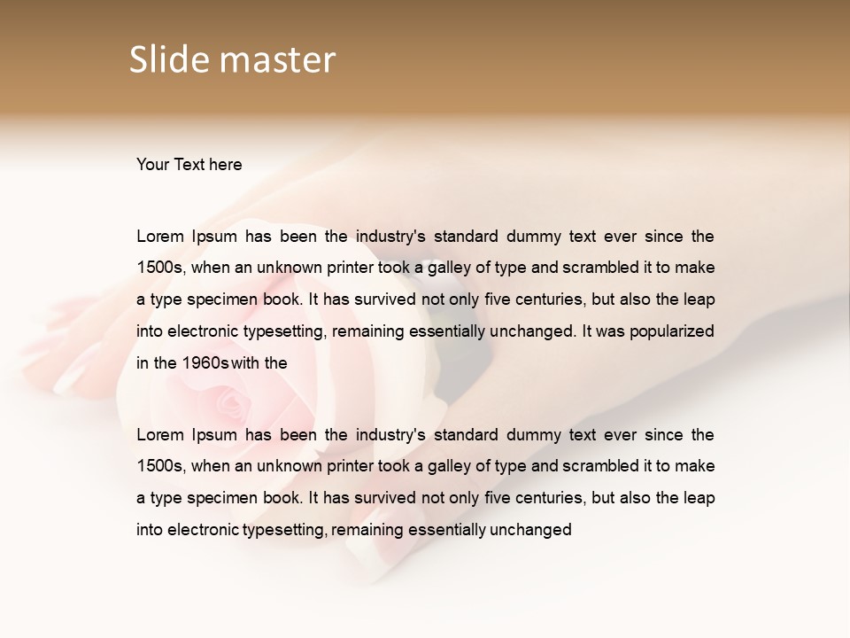 Finger Isolated Beautiful PowerPoint Template