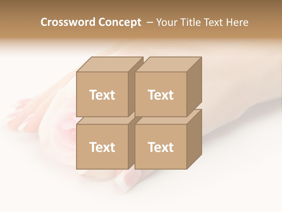 Finger Isolated Beautiful PowerPoint Template