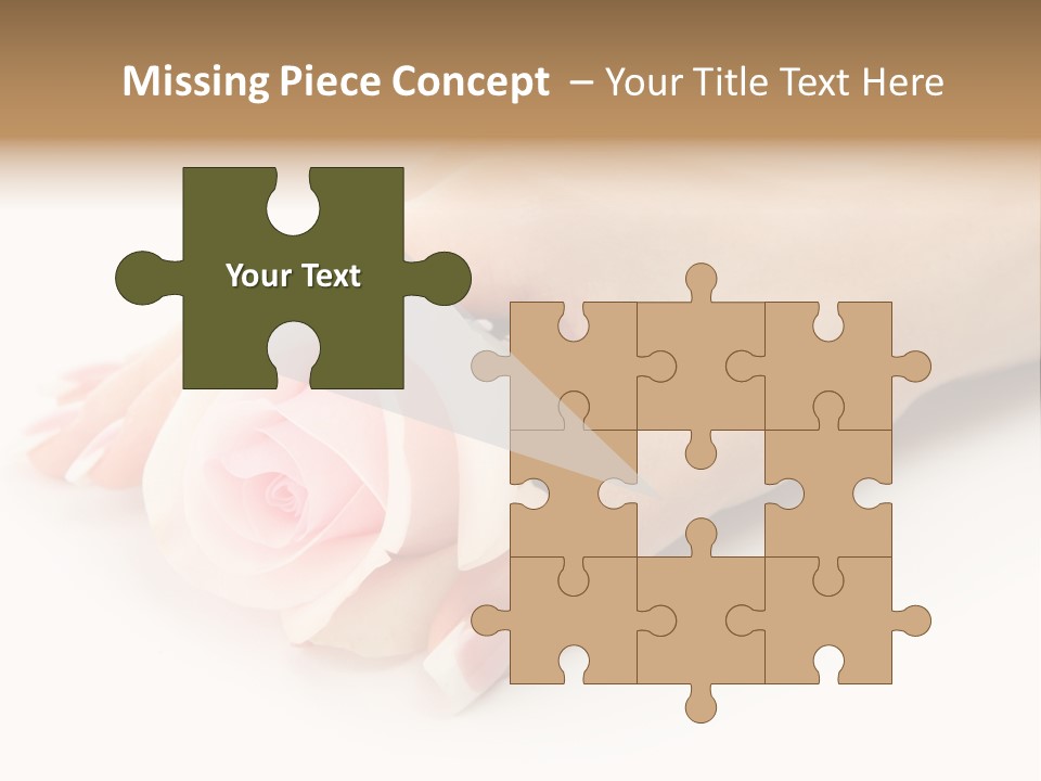 Finger Isolated Beautiful PowerPoint Template