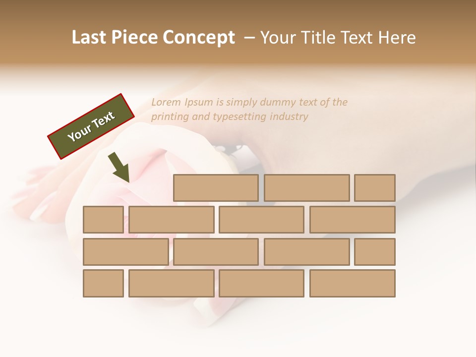 Finger Isolated Beautiful PowerPoint Template