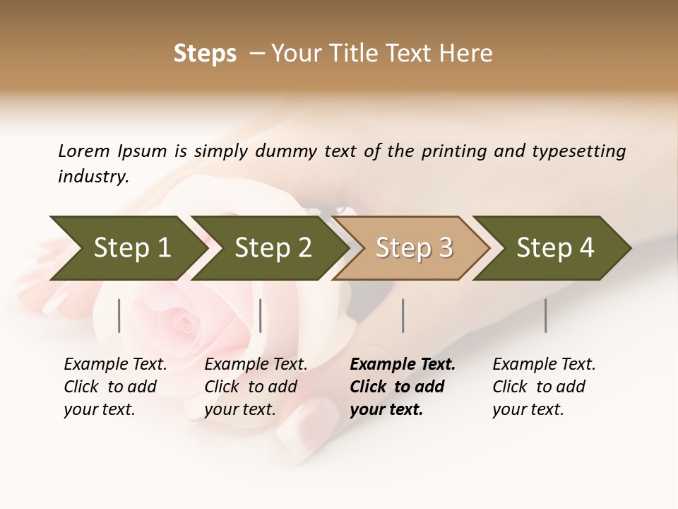 Finger Isolated Beautiful PowerPoint Template