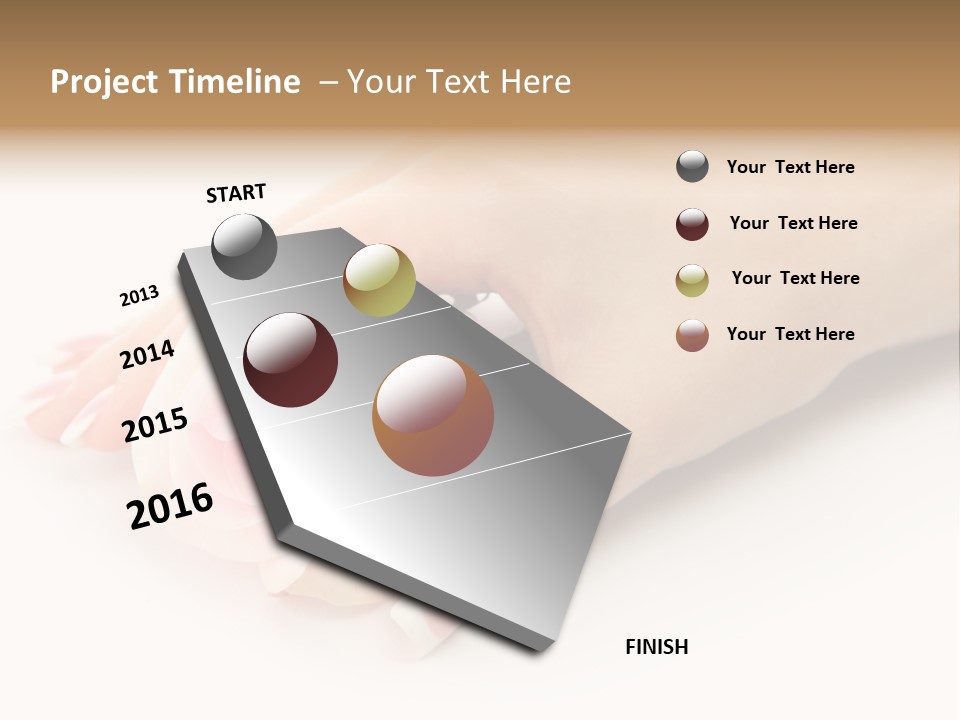 Finger Isolated Beautiful PowerPoint Template