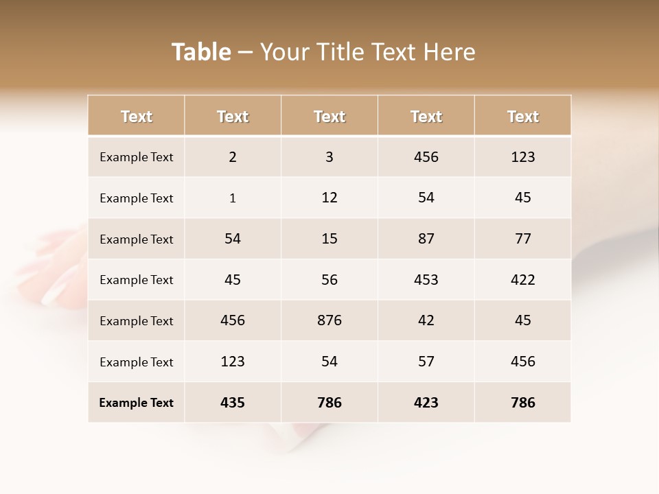 Finger Isolated Beautiful PowerPoint Template
