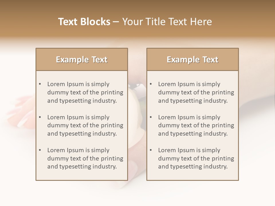 Finger Isolated Beautiful PowerPoint Template