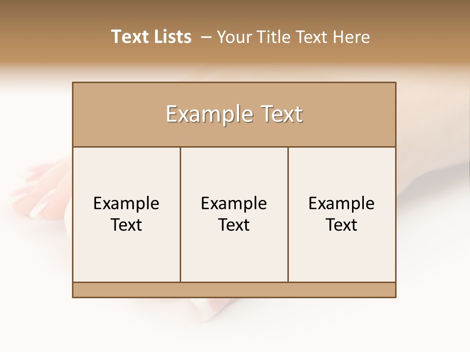 Finger Isolated Beautiful PowerPoint Template