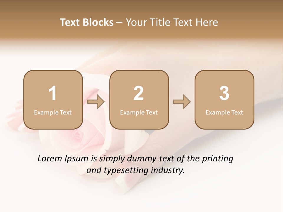 Finger Isolated Beautiful PowerPoint Template