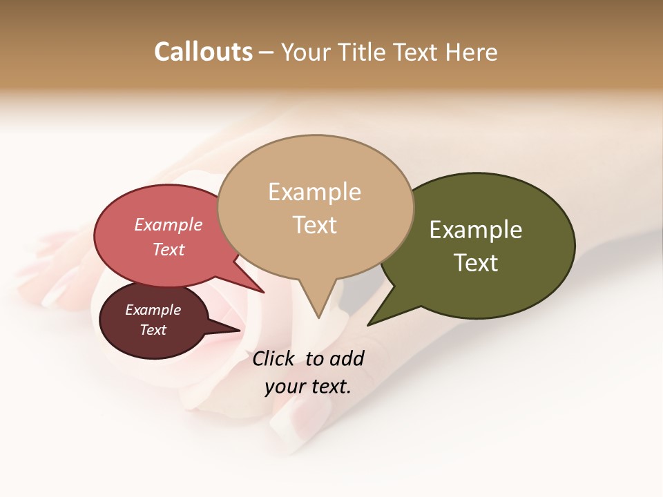 Finger Isolated Beautiful PowerPoint Template