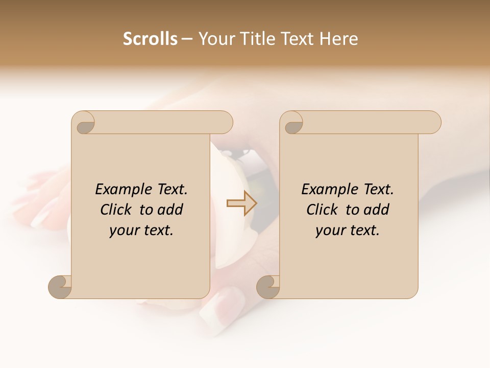 Finger Isolated Beautiful PowerPoint Template